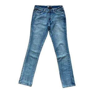 Bluecrush Denim Straight Leg Blue Jeans Cigarette Jeans - Size 7